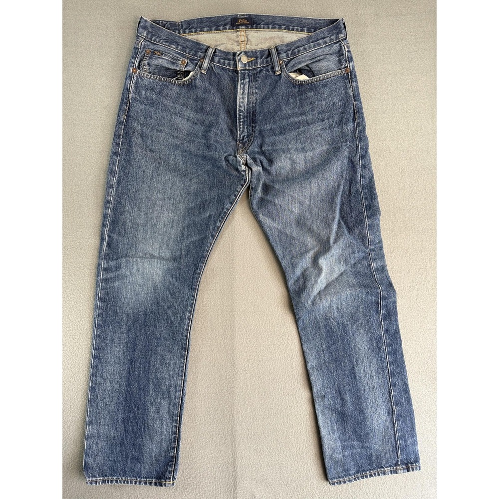 Polo by Ralph Lauren Men's Bootcut Jeans - Medium Blue, 36x32 tag